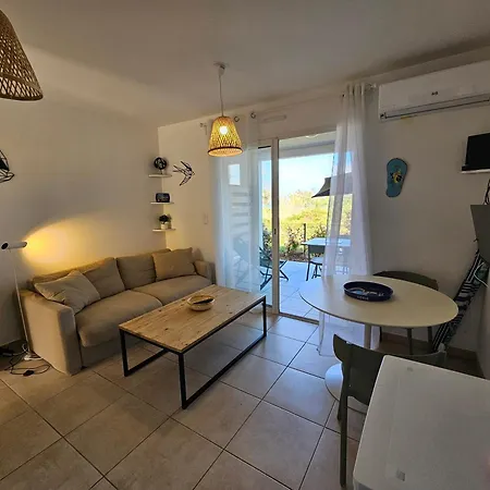 Bravone 74- Piscine En Residence-clim-wifi-pieds Dans L'eau Lägenhet Linguizzetta